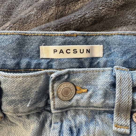 PacSun Slim Taper Jeans Men’s 30x32 Light Wash Denim Y2K Streetwear - Picture 2 of 4